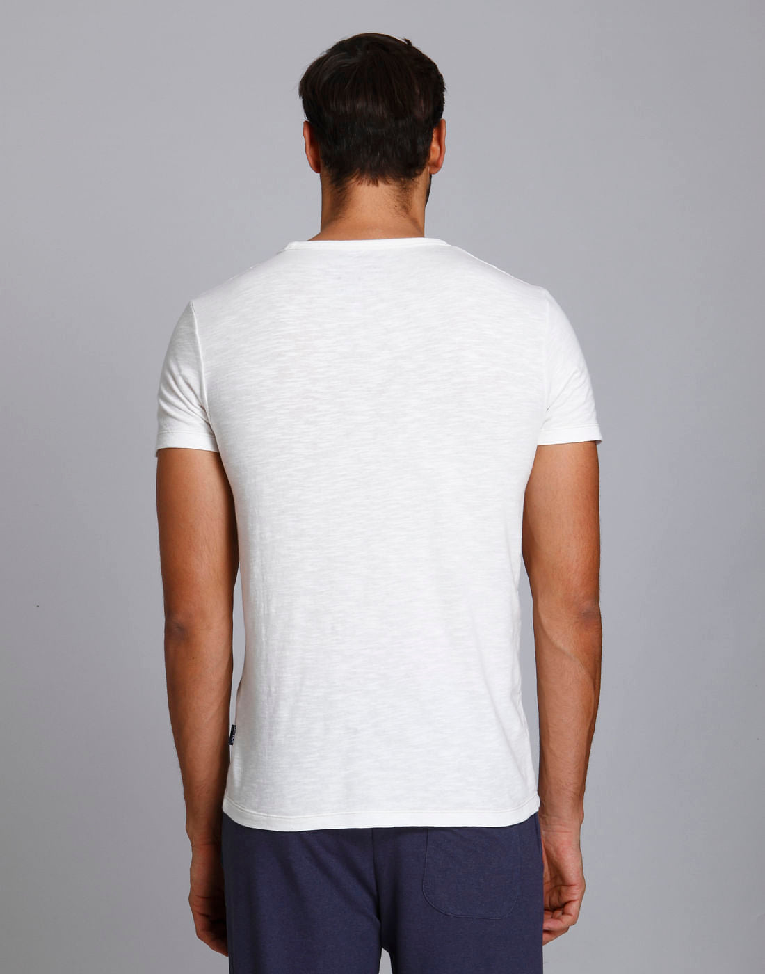 White Graphic Print Crew Neck T-Shirt