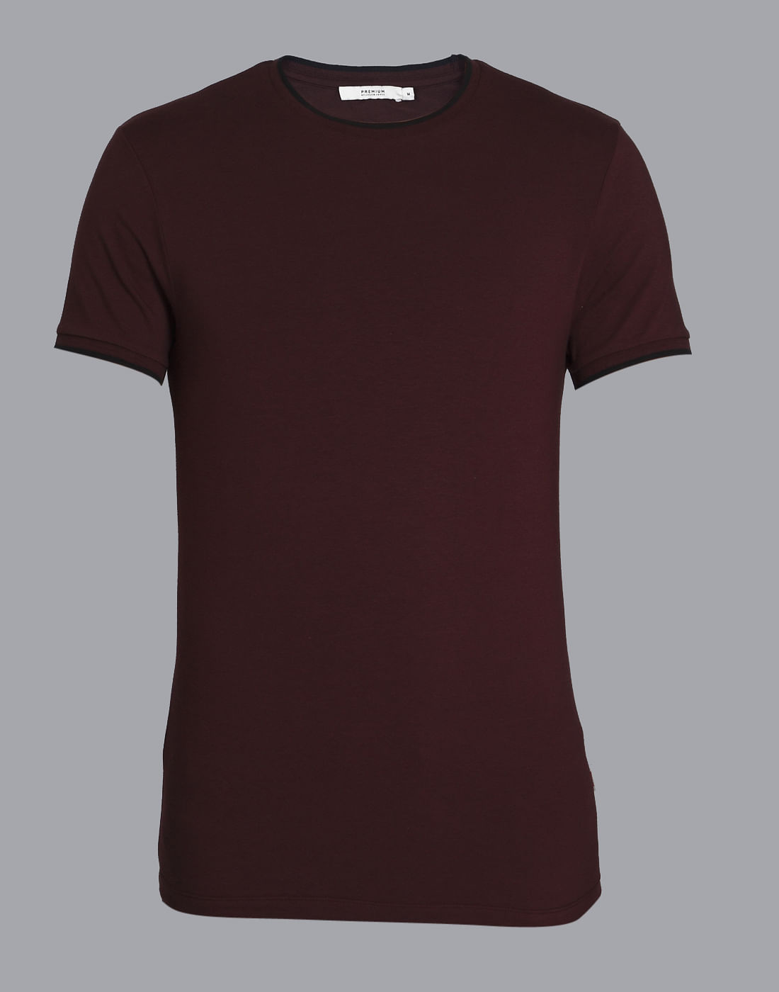Maroon Crew Neck T-Shirt
