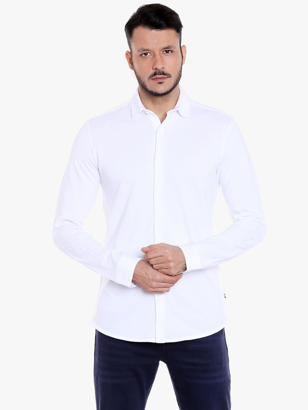 White Slim Fit Shirt - S