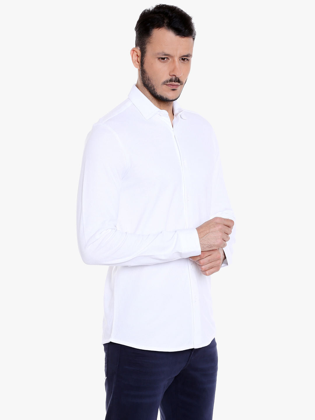 White Slim Fit Shirt