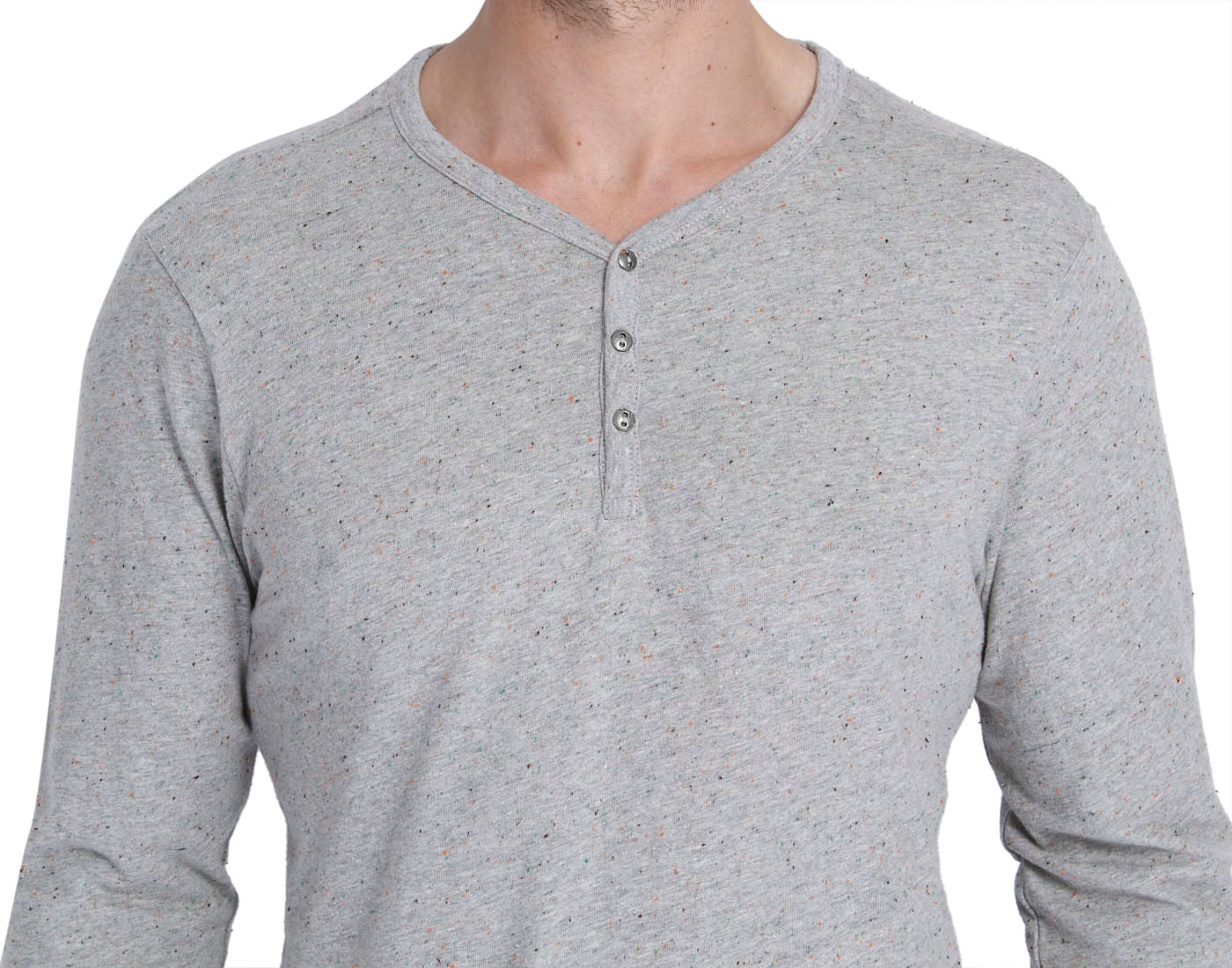Grey Henley T-Shirt