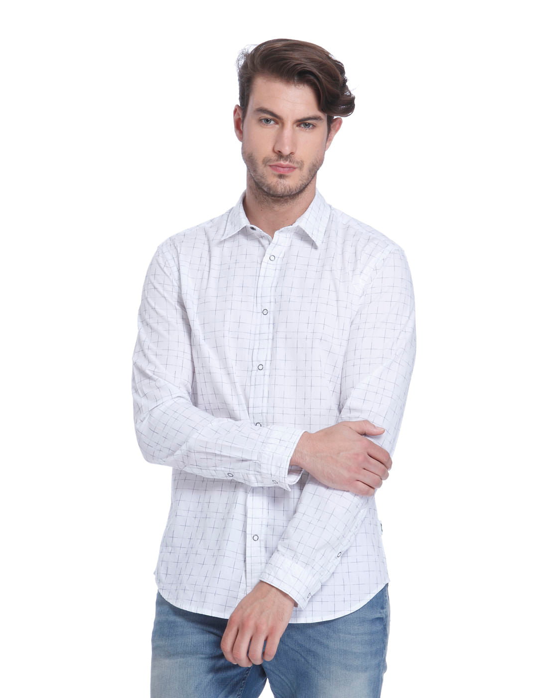 White Printed Shirt