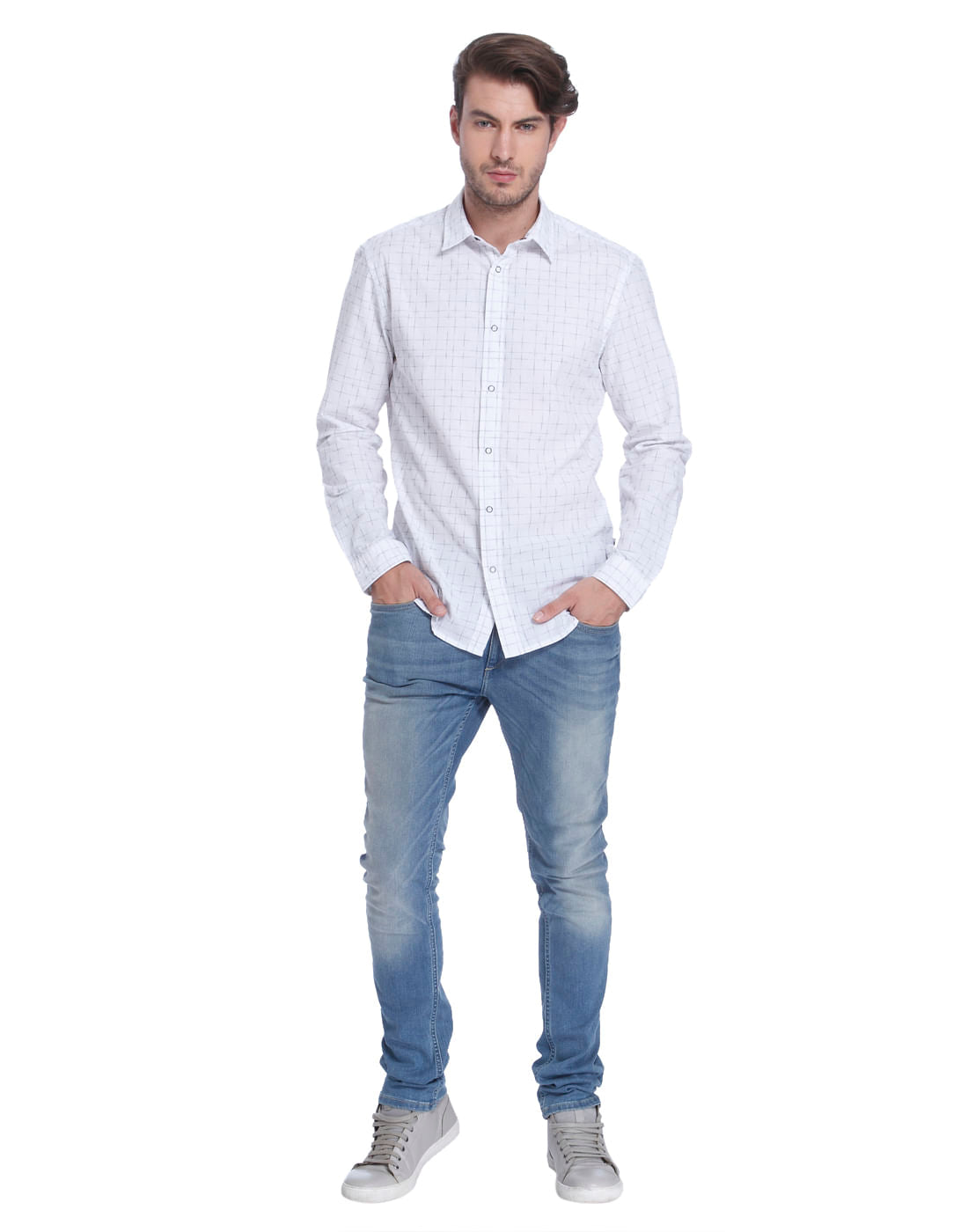White Printed Shirt