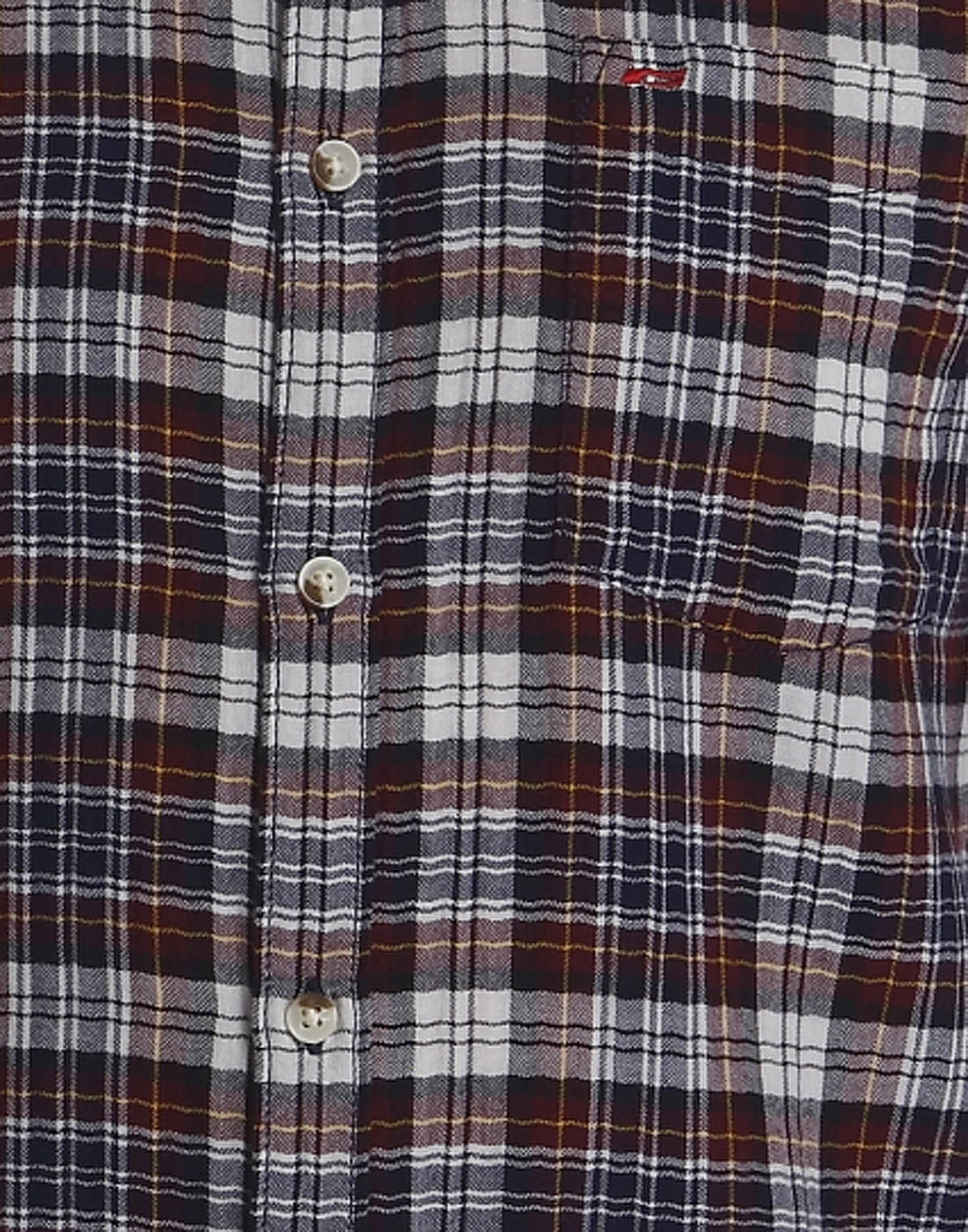 Red Check Slim Fit Shirt