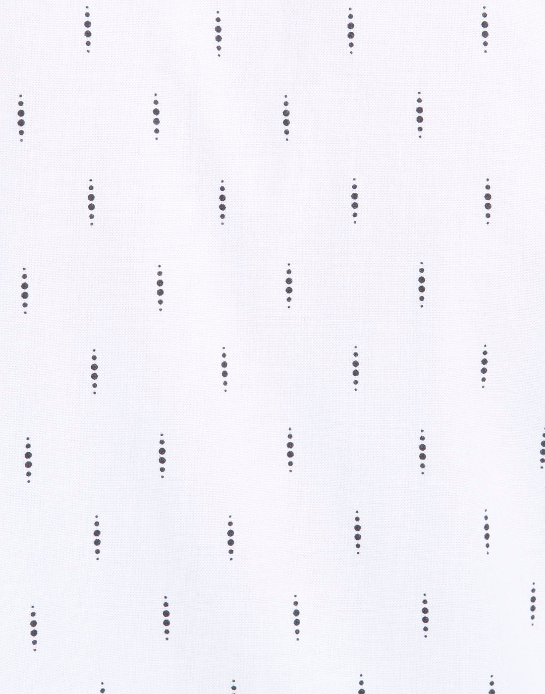 White Printed Slim Fit Shirt