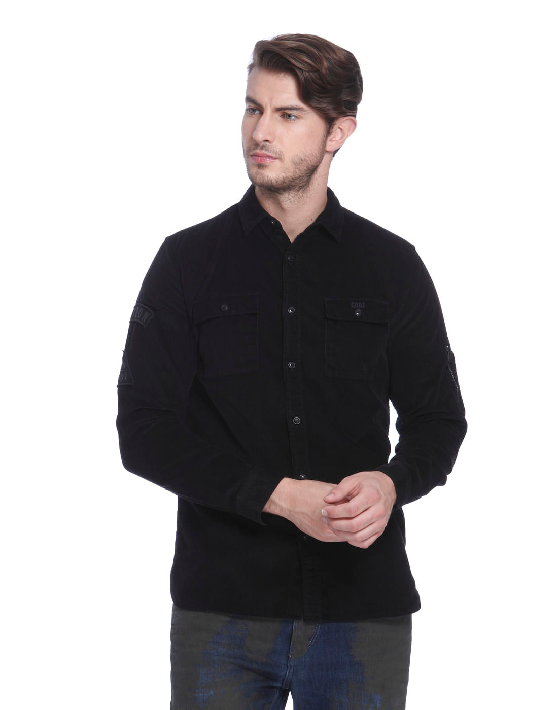 Black Corduroy Shirt