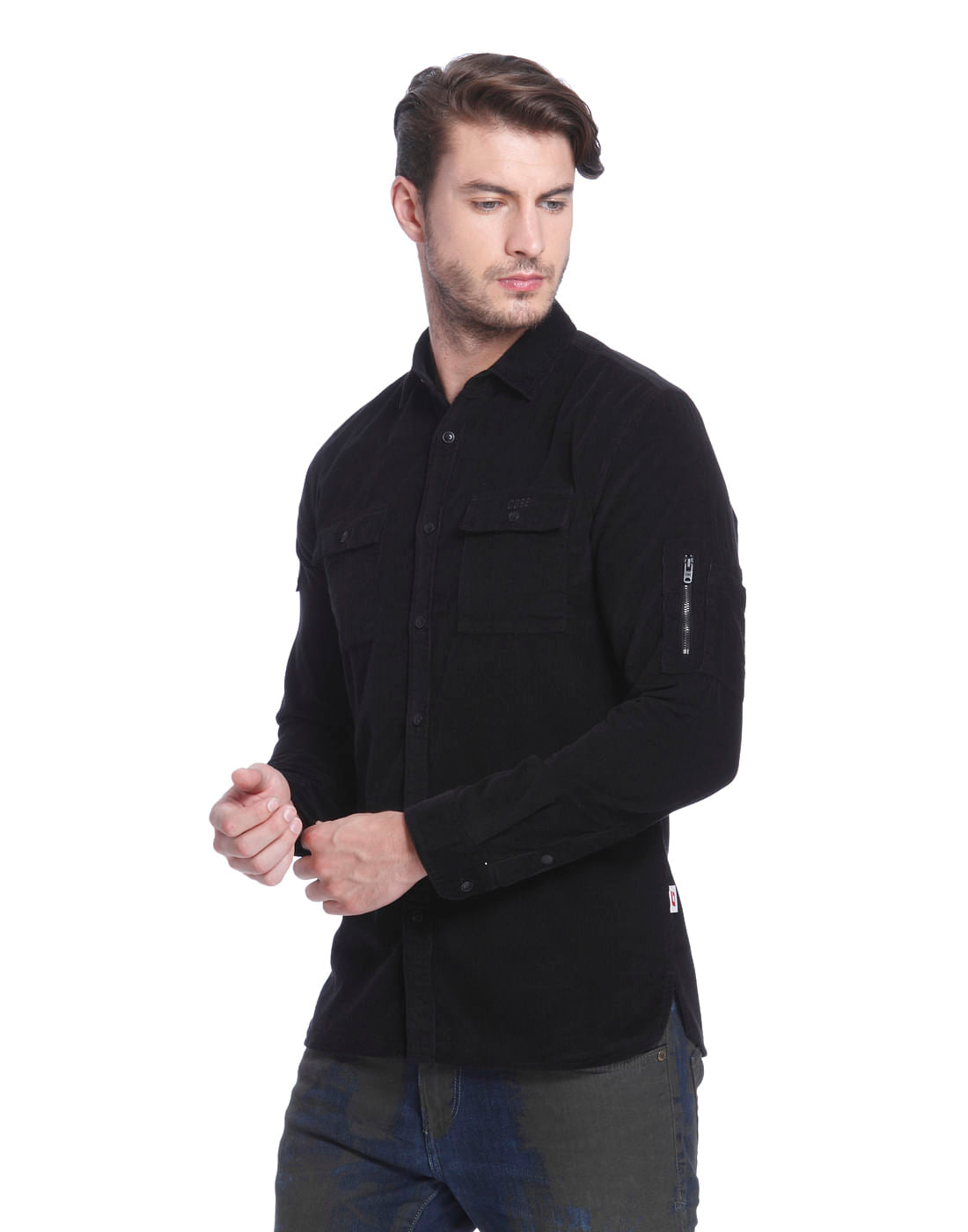 Black Corduroy Shirt