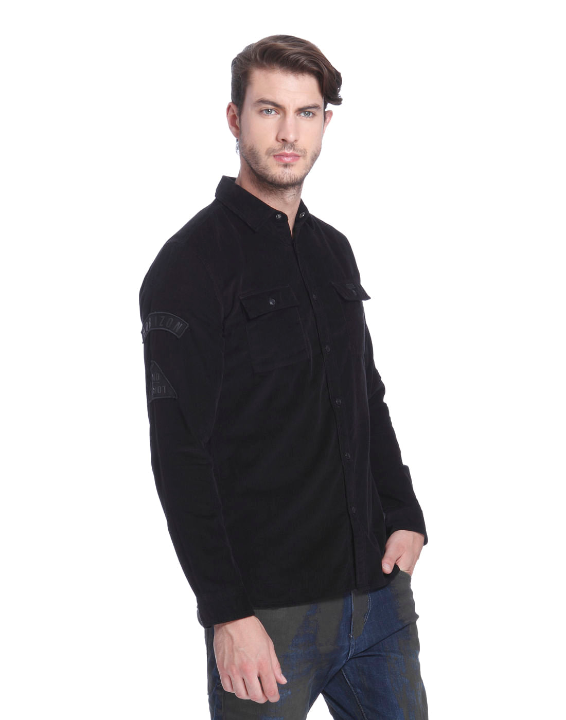 Black Corduroy Shirt