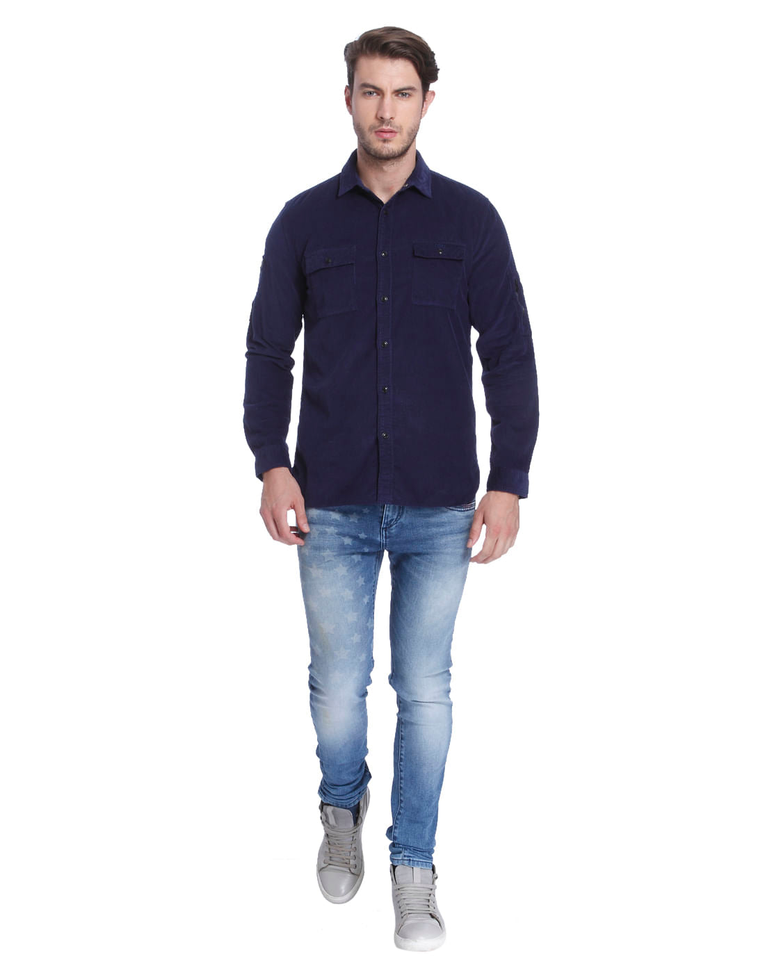 Blue Corduroy Shirt