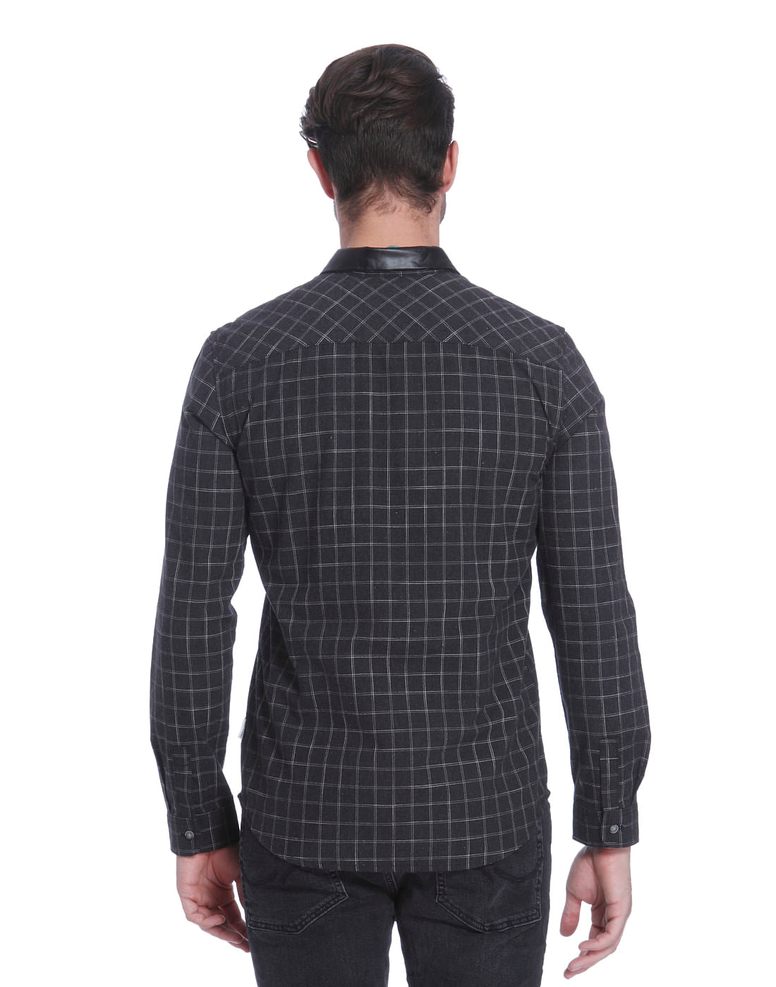 Dark Grey Check Shirt