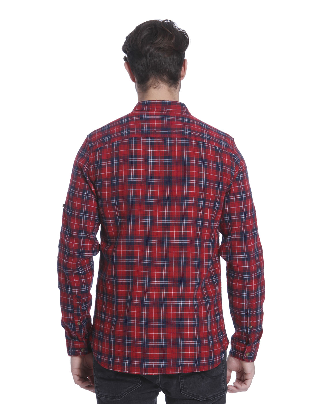 Red Check Slim Fit Shirt