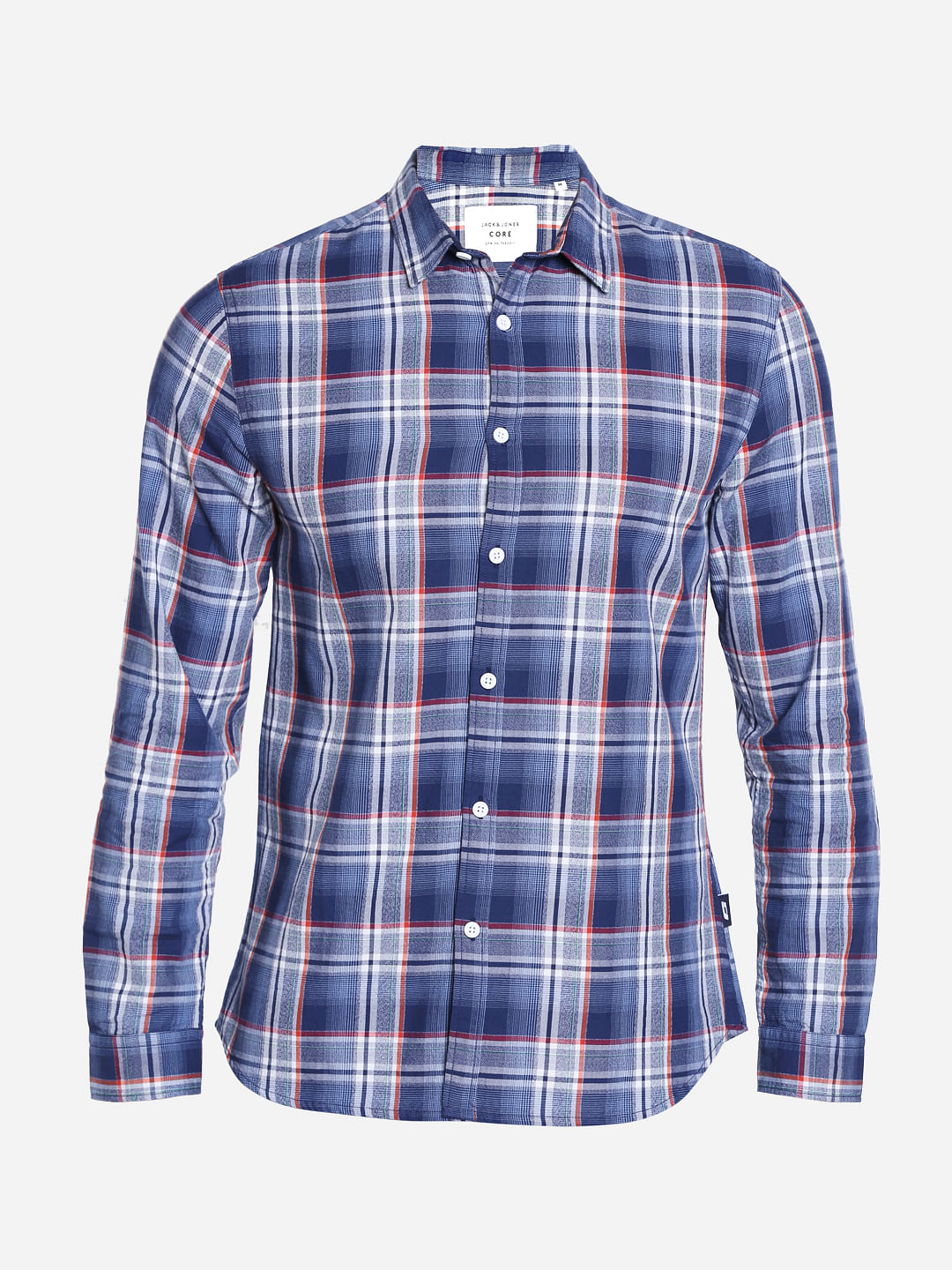 Blue Check Slim Fit Shirt