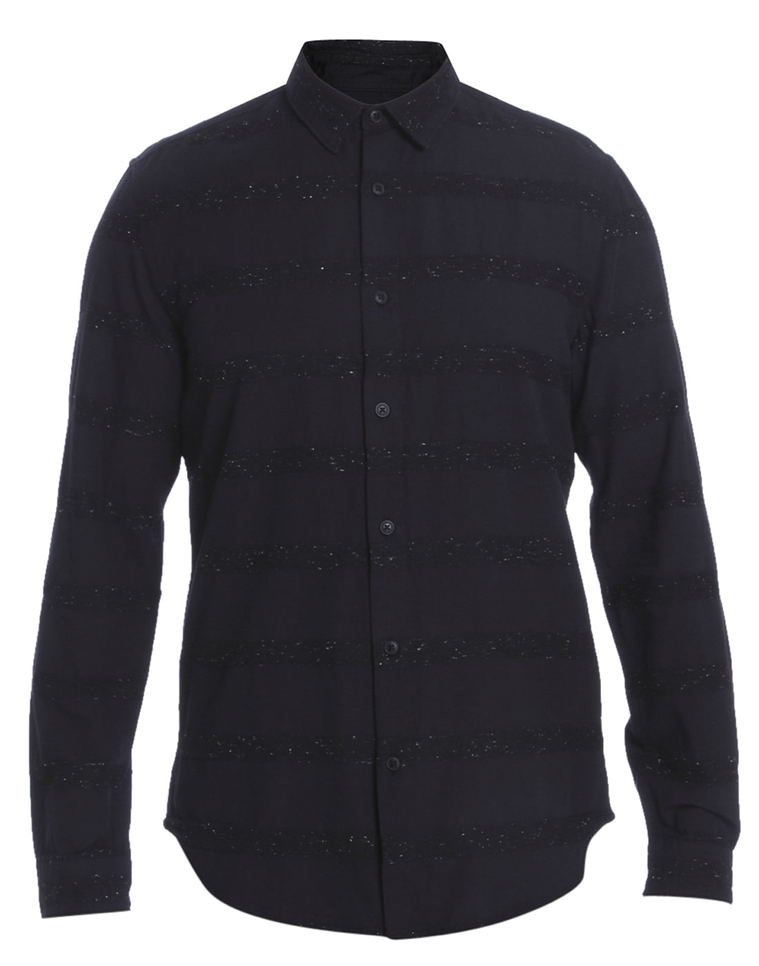 Black Striped Slim Fit Shirt