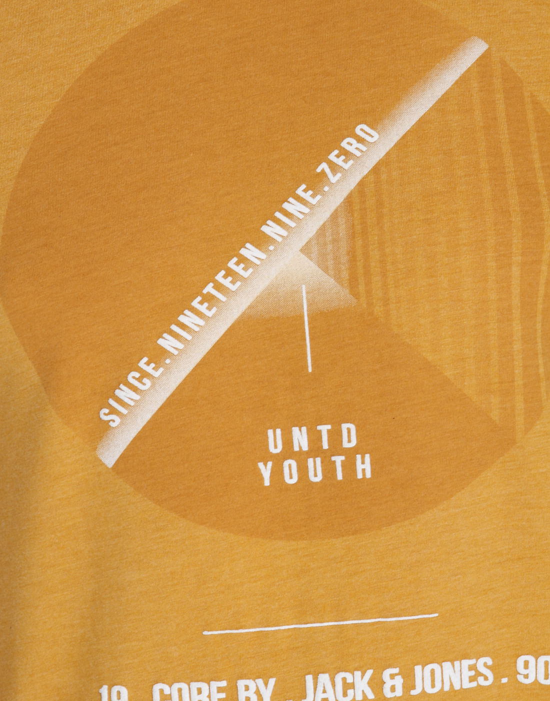 Orange Graphic Print Crew Neck T-Shirt