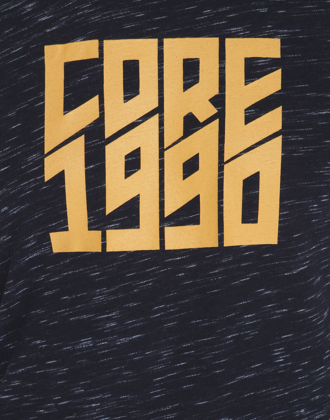 Dark Blue Graphic Print Crew Neck T-Shirt