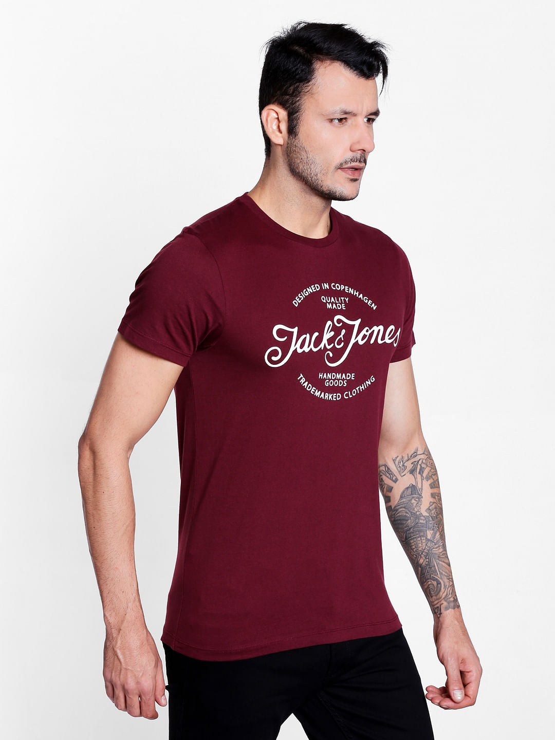 Red Graphic Print Crew Neck T-Shirt