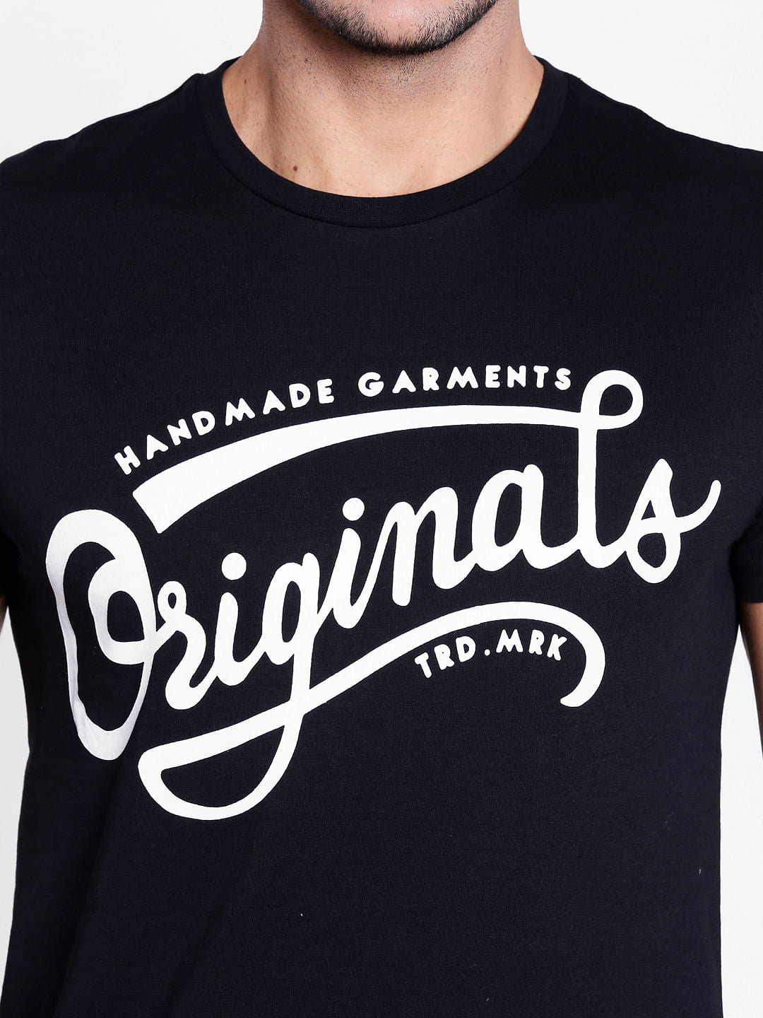 Blue Graphic Print Crew Neck T-Shirt