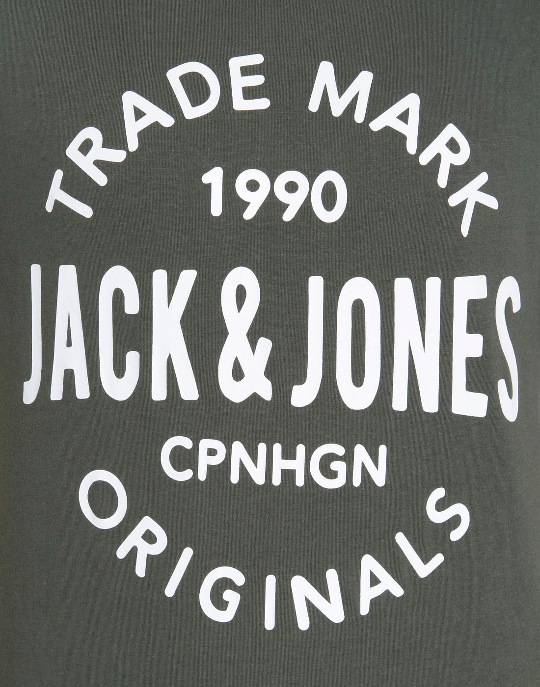 Green Logo Print Crew Neck T-Shirt