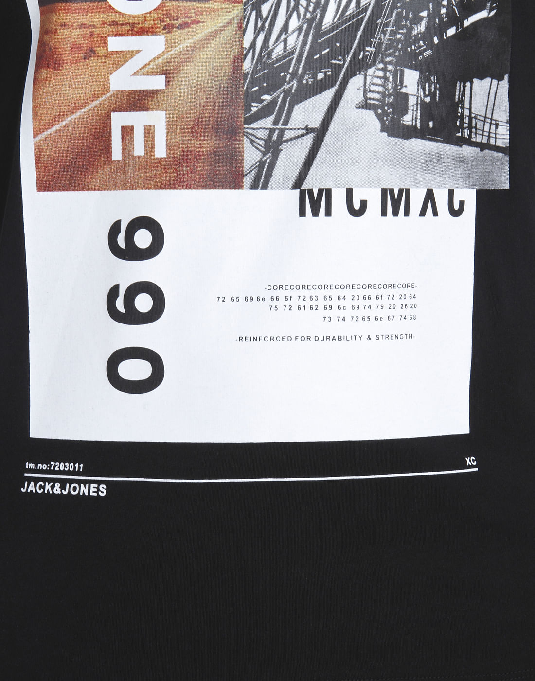 Black Graphic Print Crew Neck T-Shirt