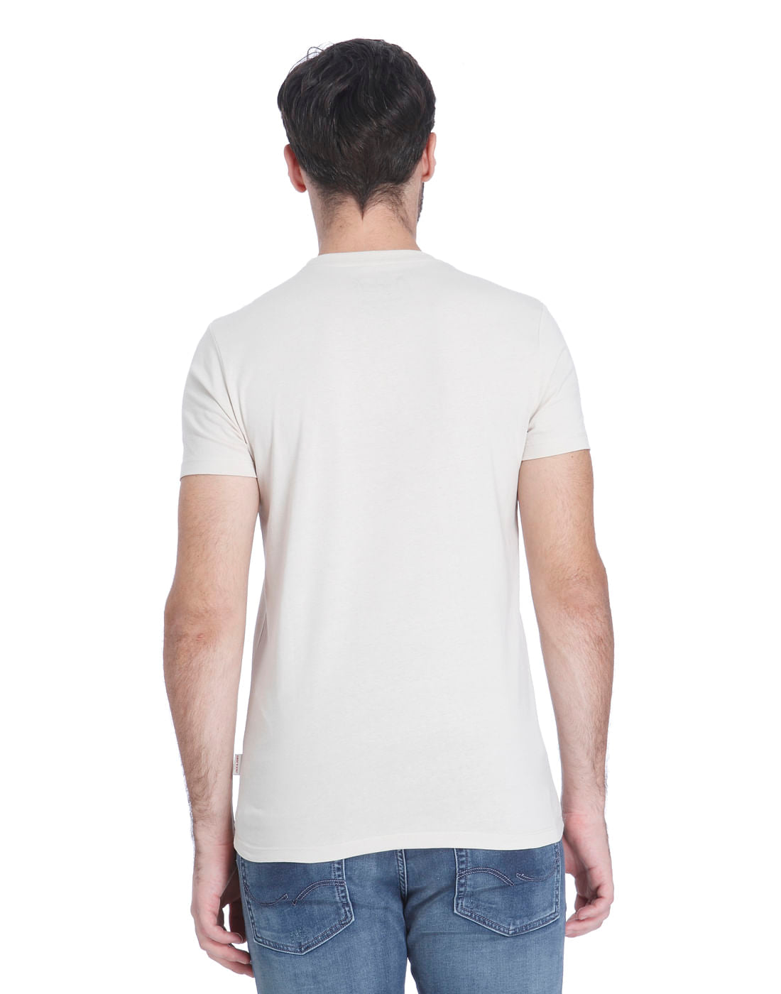 Off White Logo Print Crew Neck T-Shirt