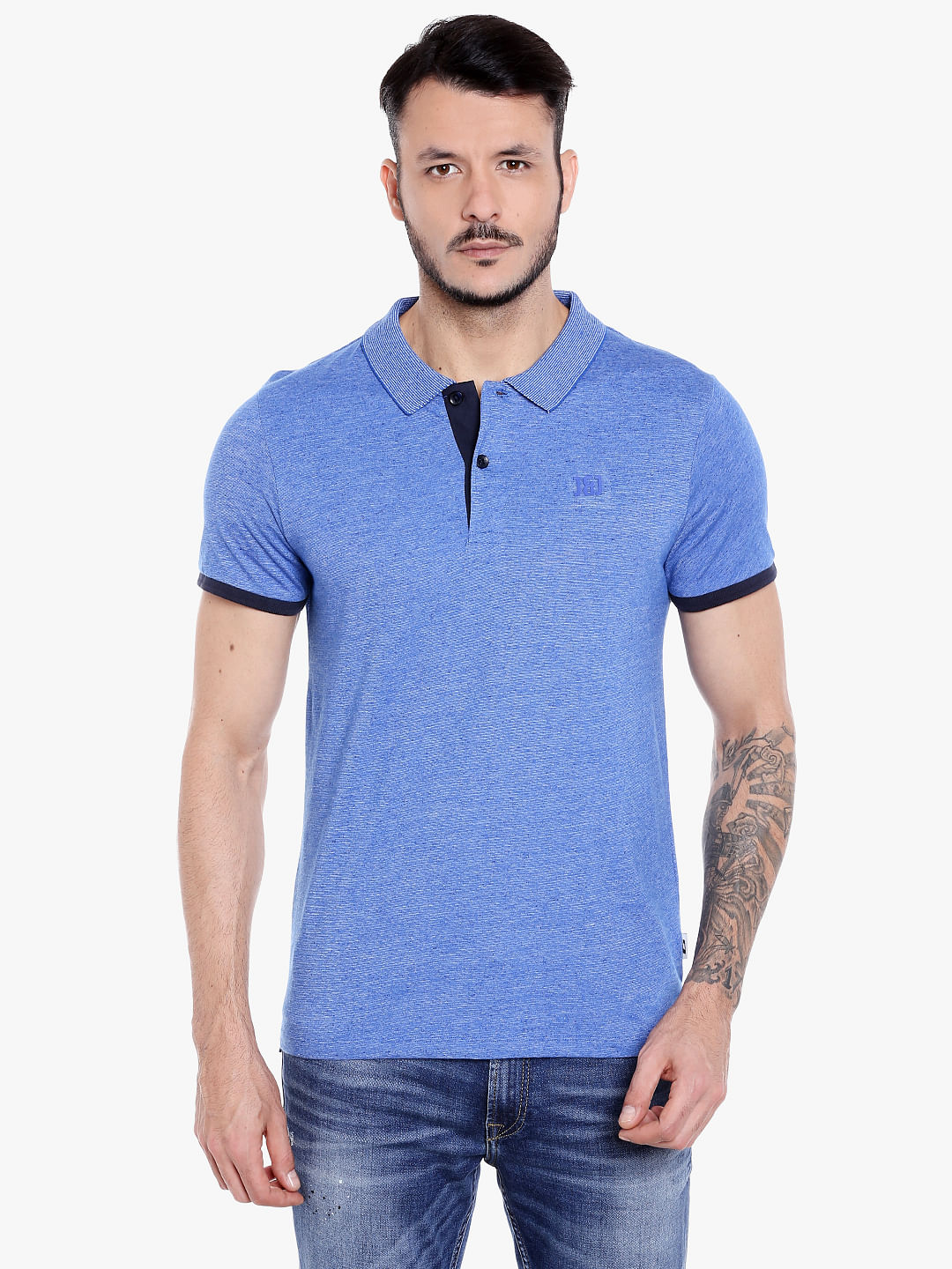 Blue Polo T-Shirt - S