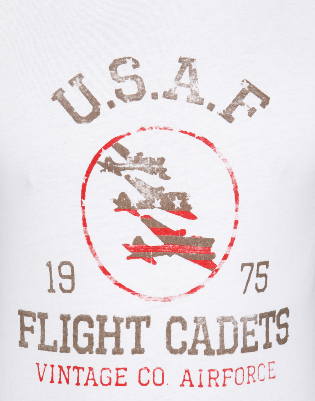 White Graphic Print Crew Neck T-Shirt