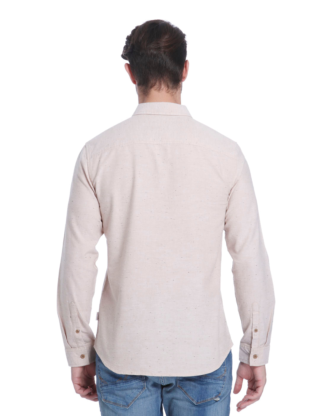 Beige Slim Fit Shirt