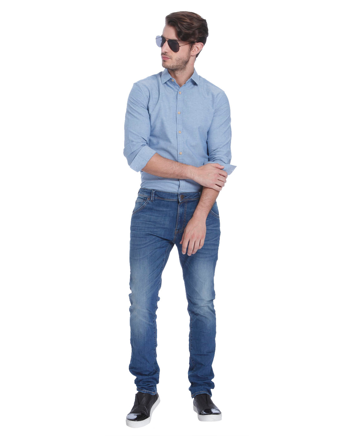 Powder Blue Slim Fit Shirt