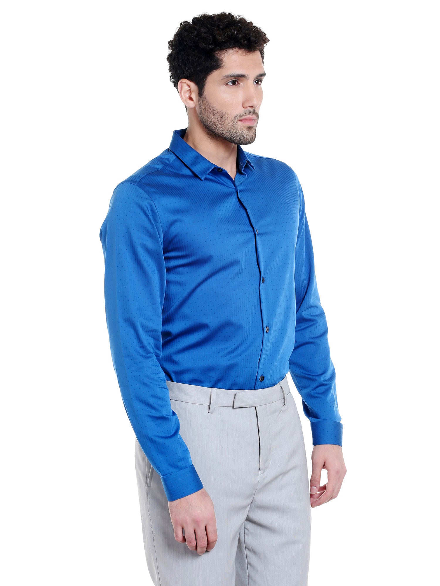Deep Blue Slim Fit Shirt