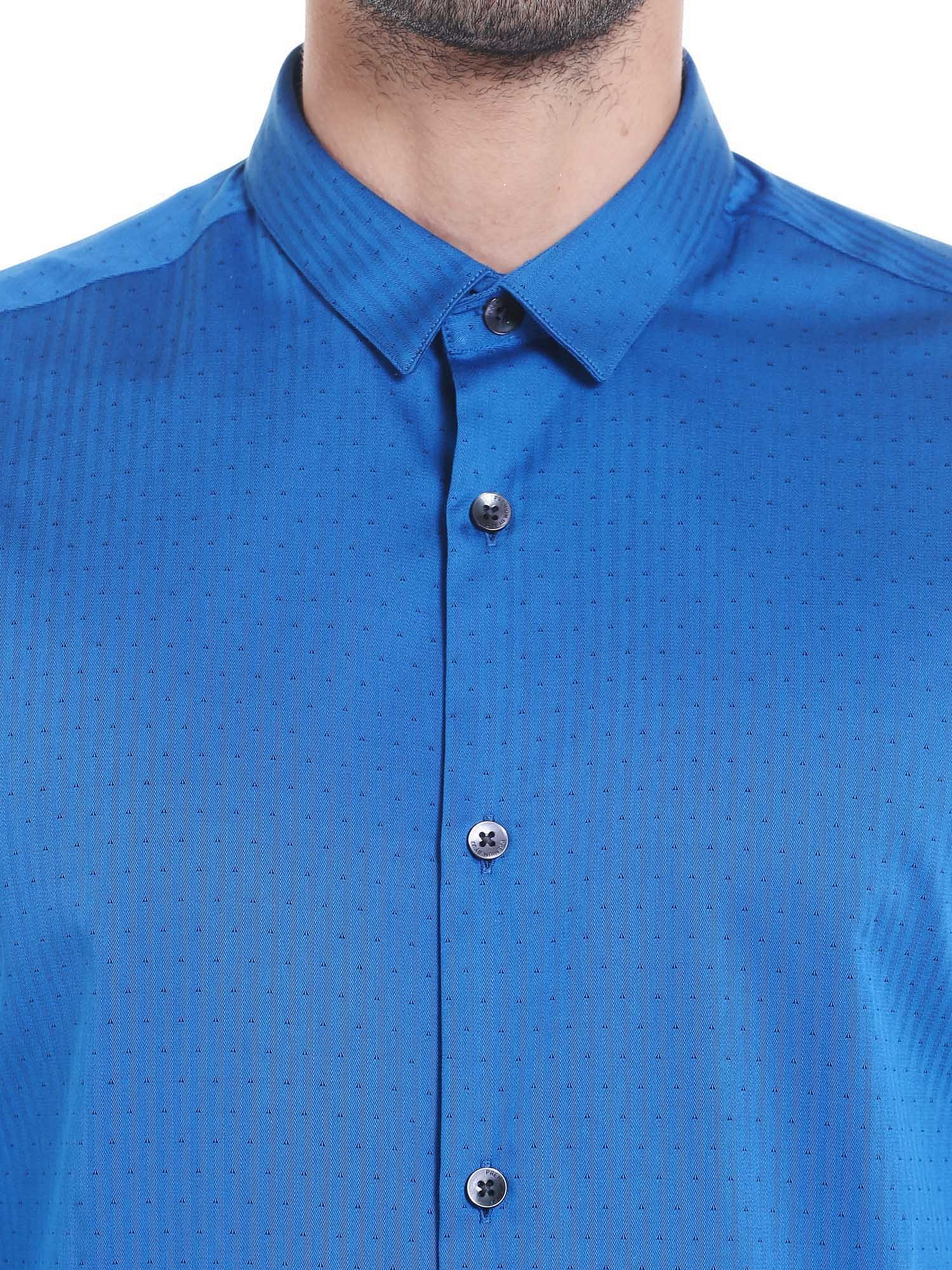 Deep Blue Slim Fit Shirt