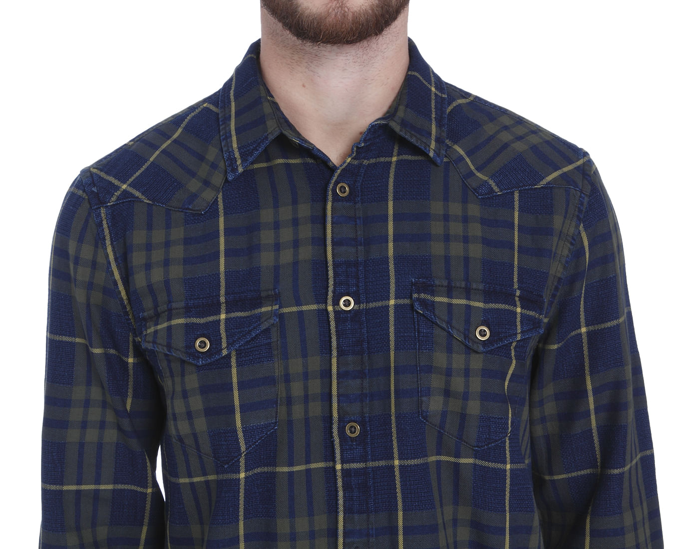 Blue Check Slim Fit Shirt