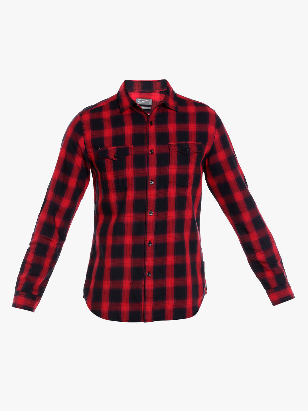 Red Check Slim Fit Shirt