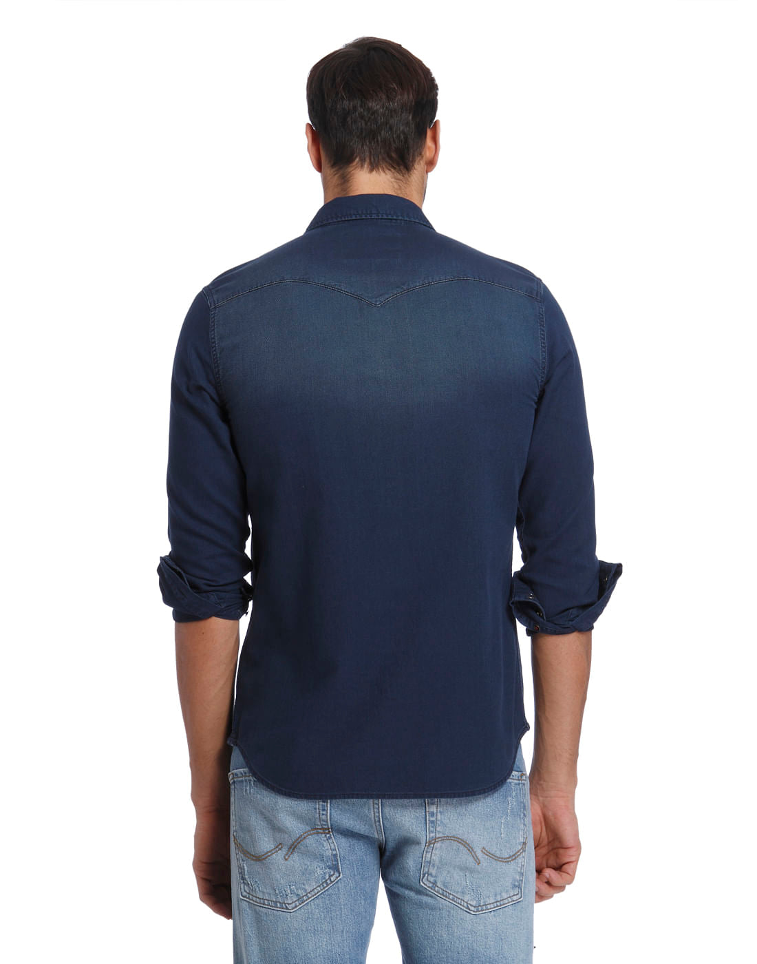 Gradient Blue Slim Fit Shirt