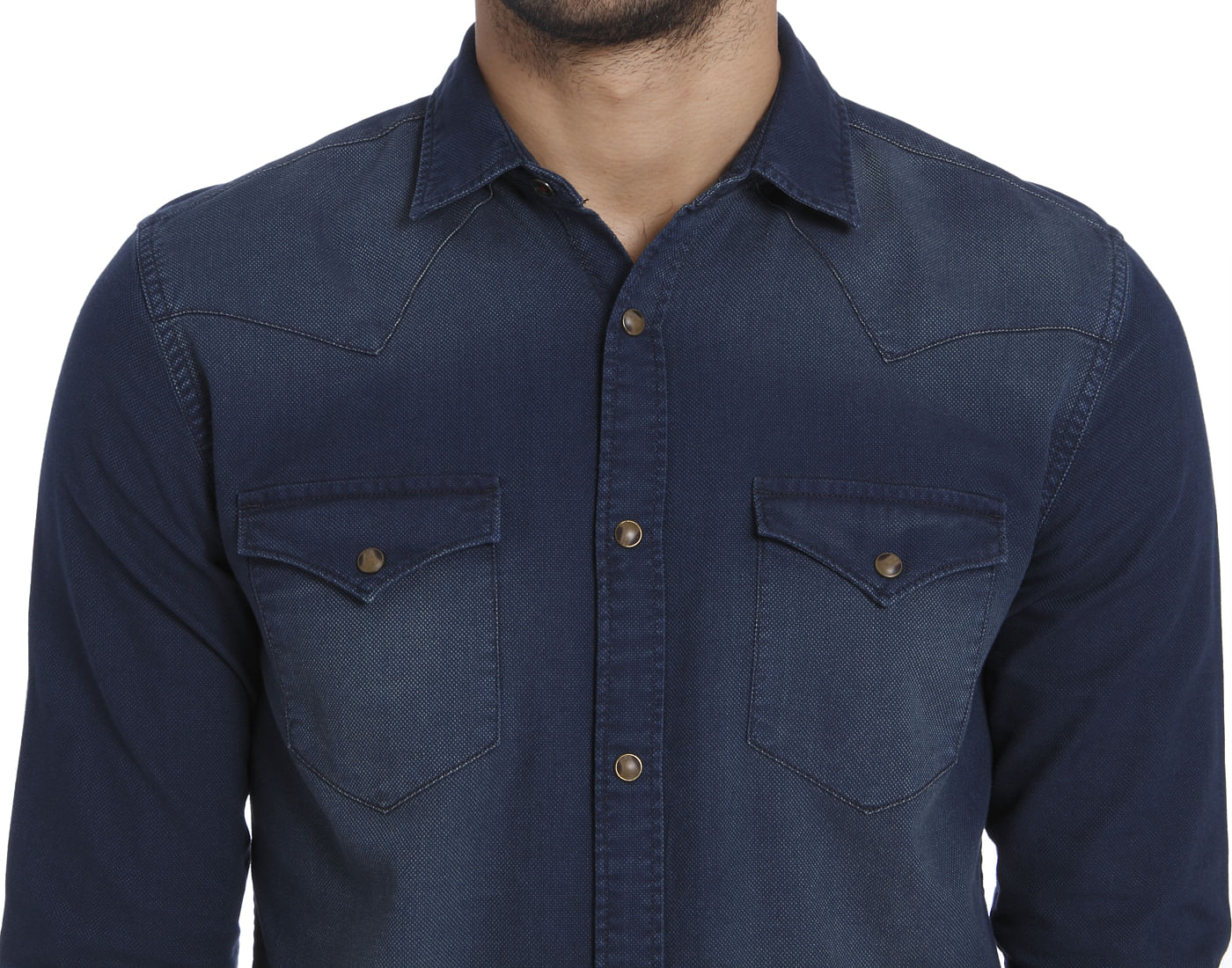 Gradient Blue Slim Fit Shirt
