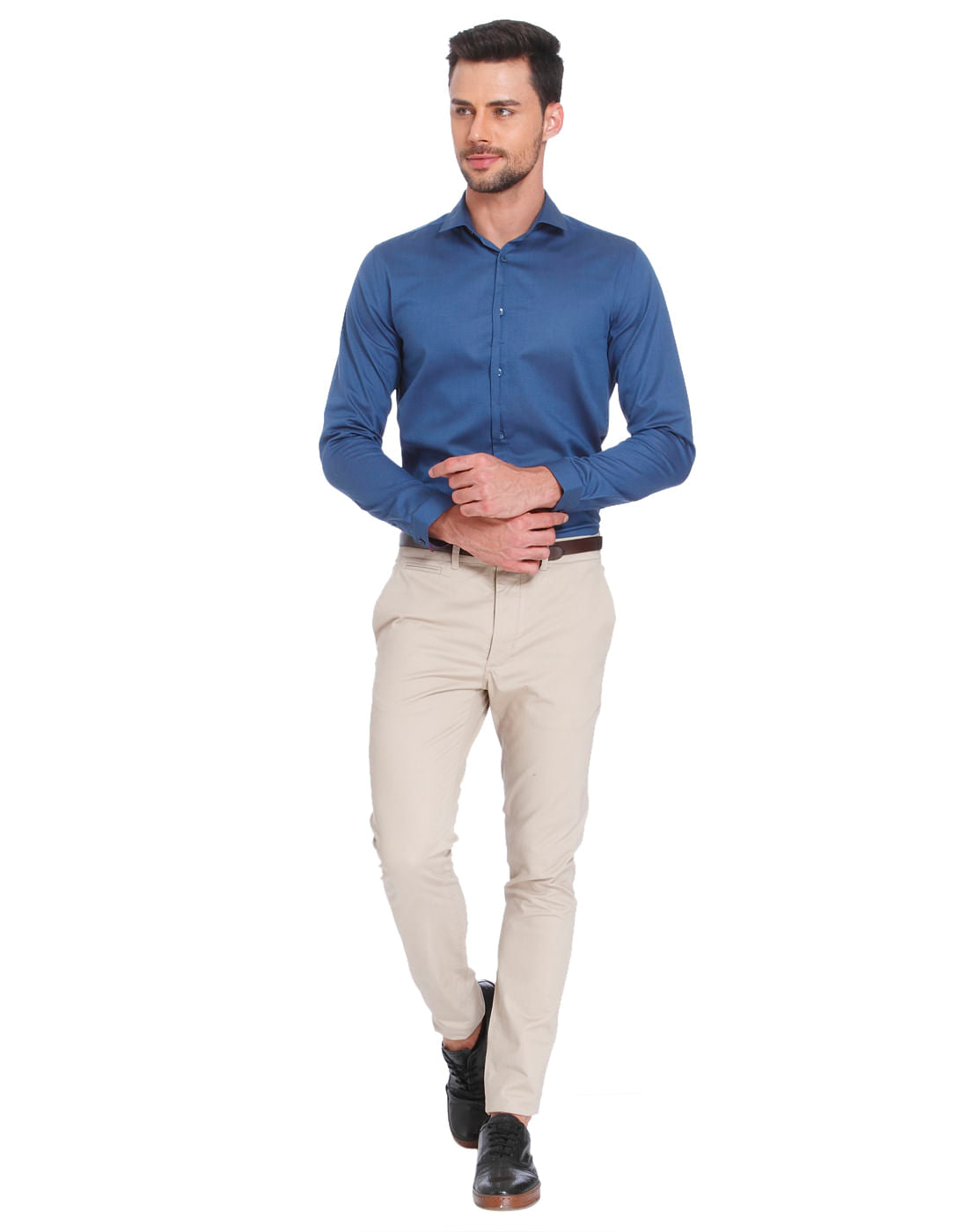 Turquoise Slim Fit Shirt
