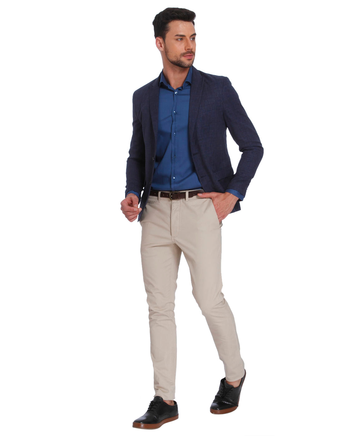Turquoise Slim Fit Shirt