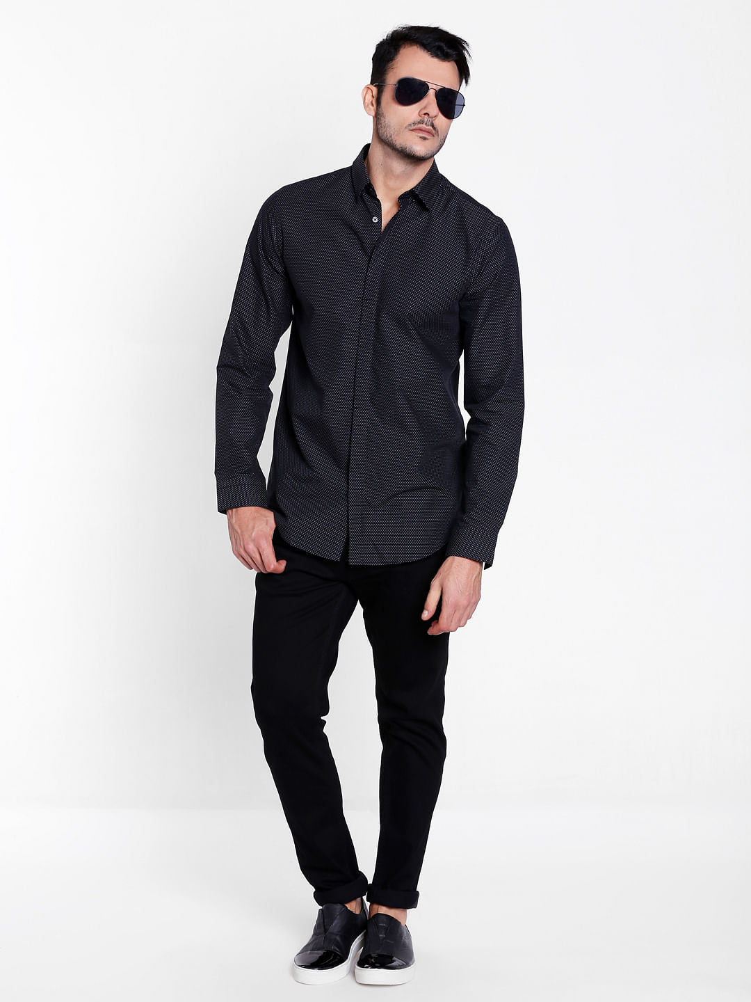 Black Slim Fit Shirt