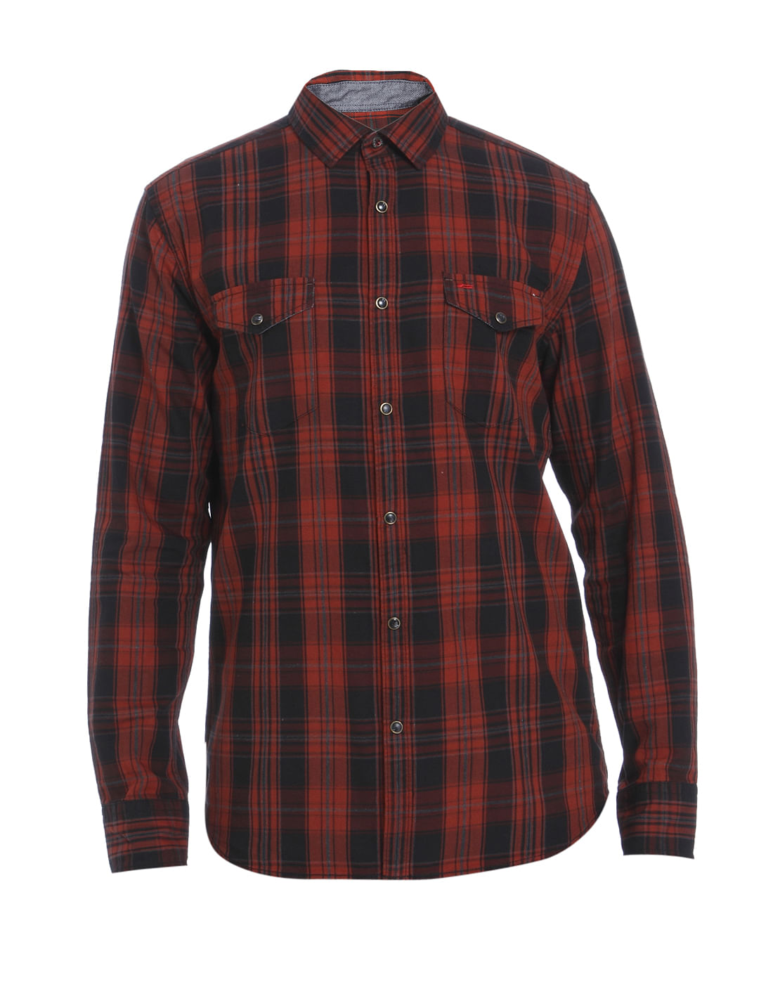Red Check Slim Fit Shirt