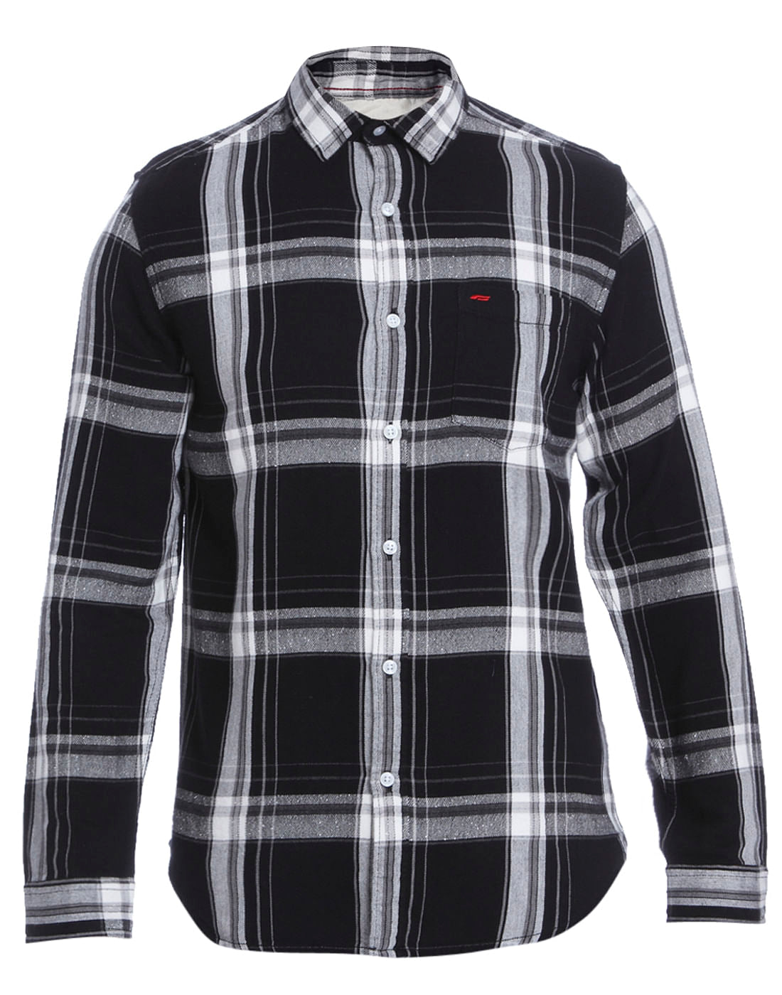 Black Check Slim Fit Shirt