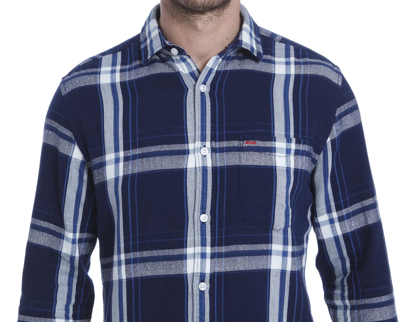 Blue Check Slim Fit Shirt