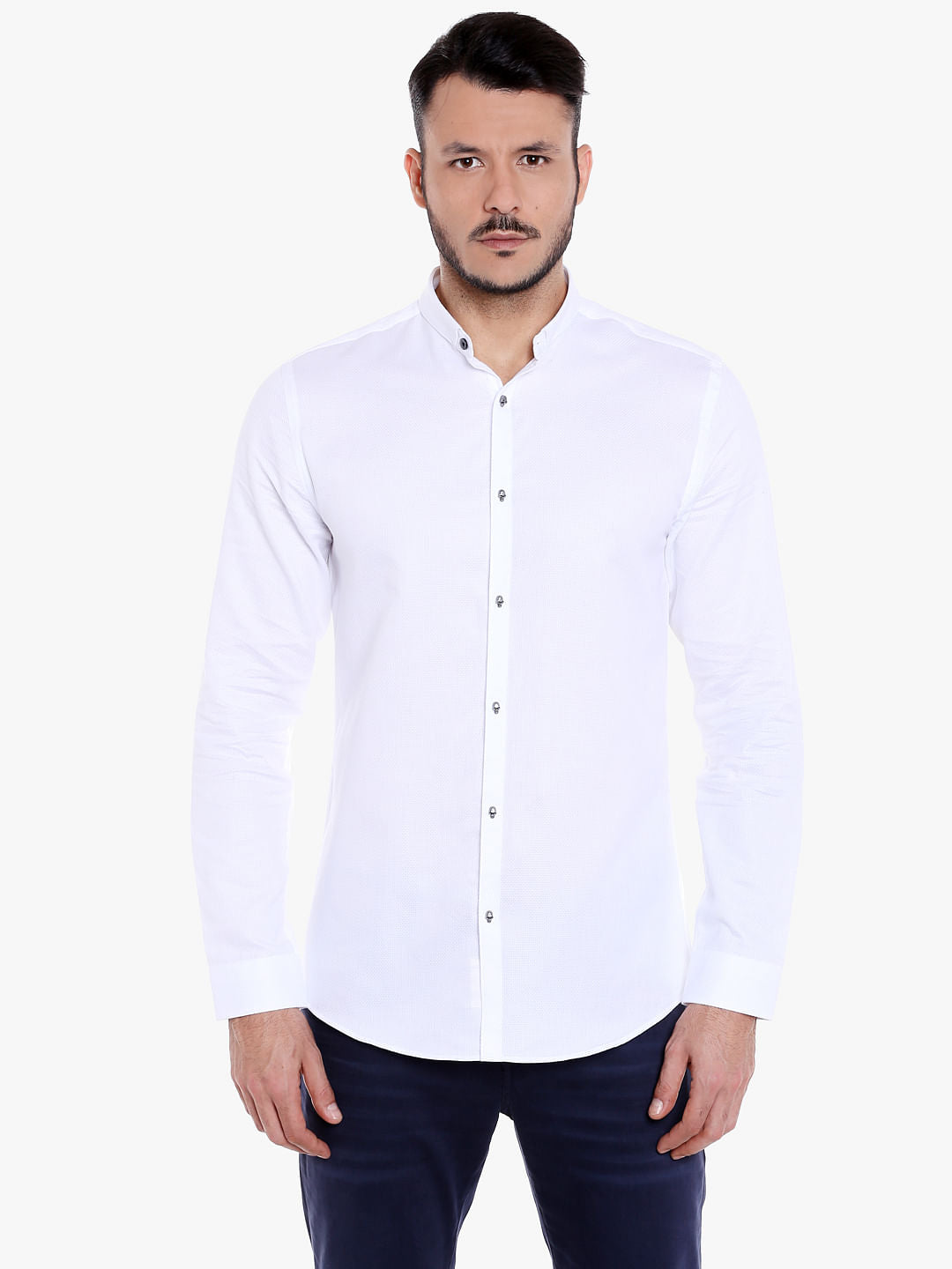 White Slim Fit Shirt - S