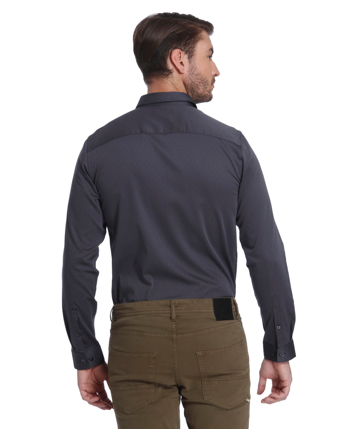 Dark Grey All Over Print Shirt