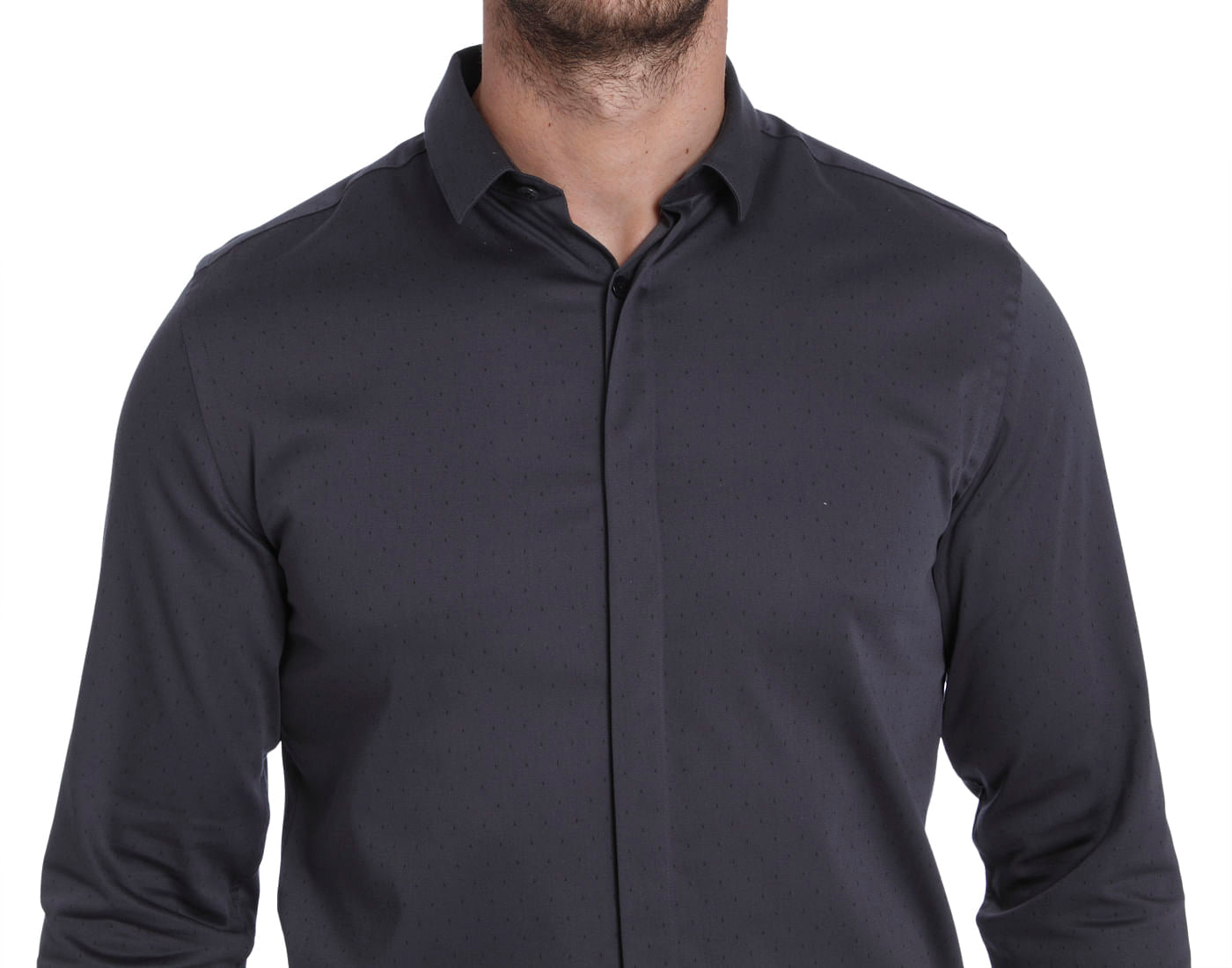 Dark Grey All Over Print Shirt