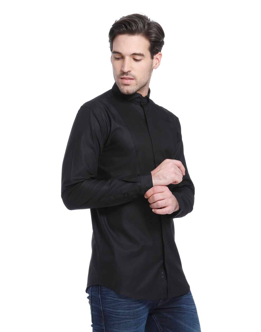 Black Slim Fit Shirt