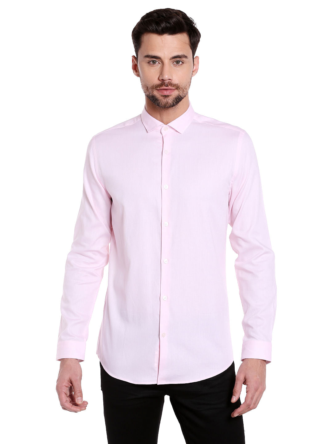 Pink Slim Fit Shirt - S