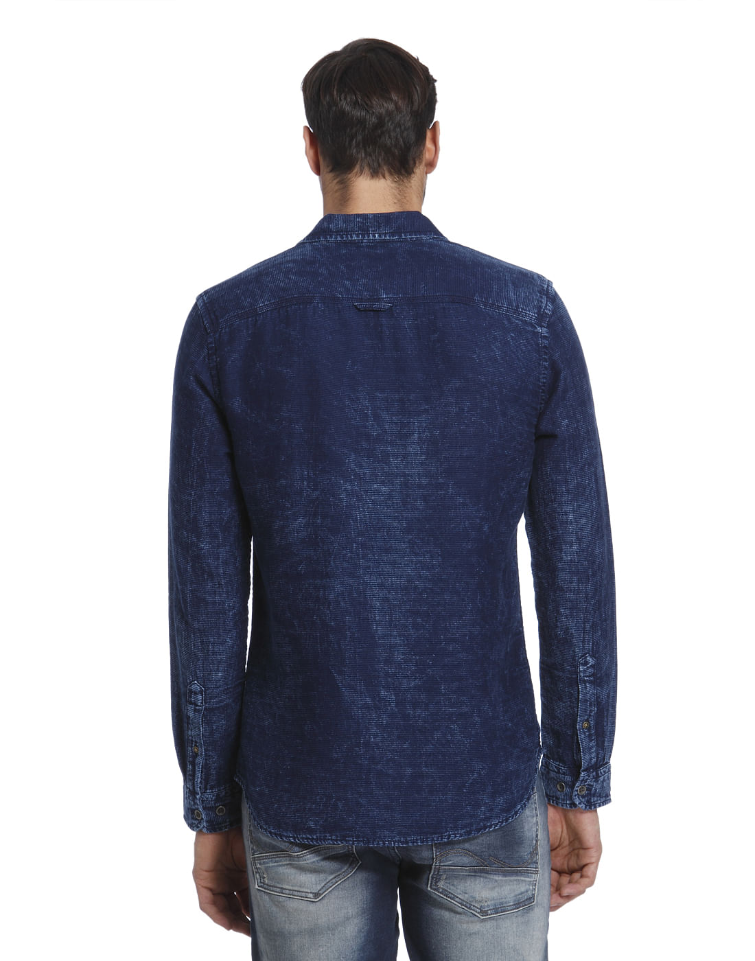 Blue Denim Slim Fit Shirt