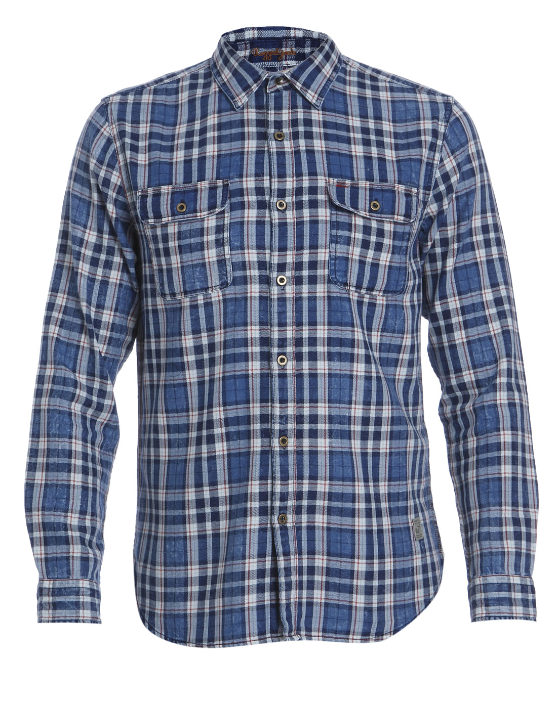 Blue Check Slim Fit Shirt