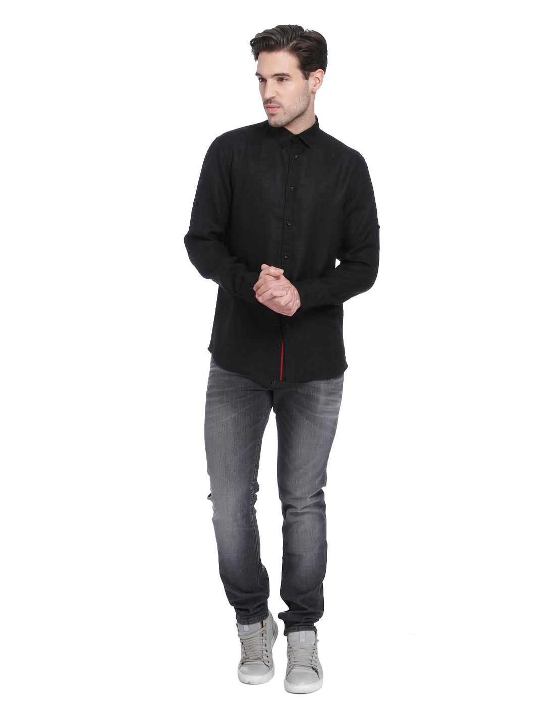 Black Linen Shirt