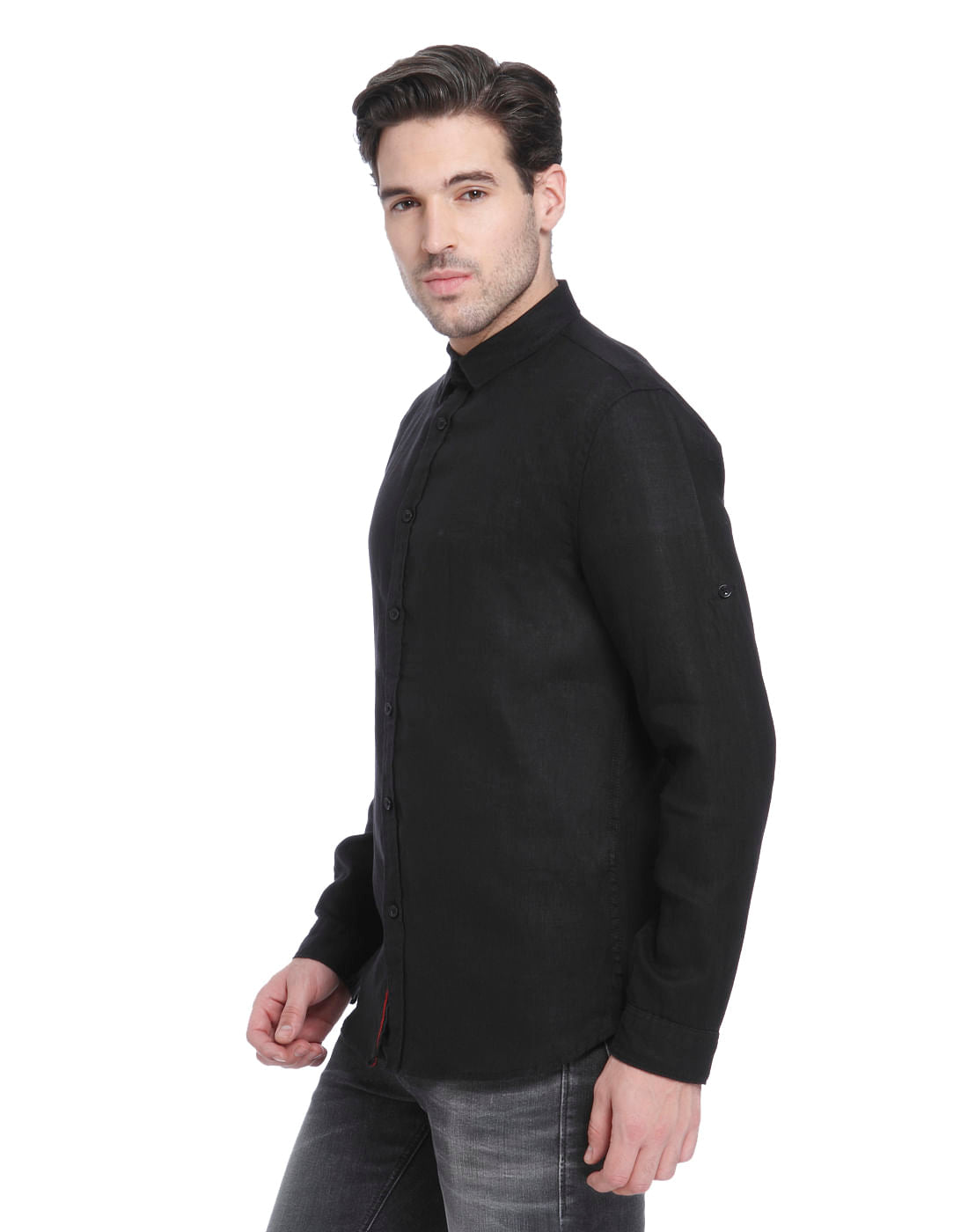 Black Linen Shirt