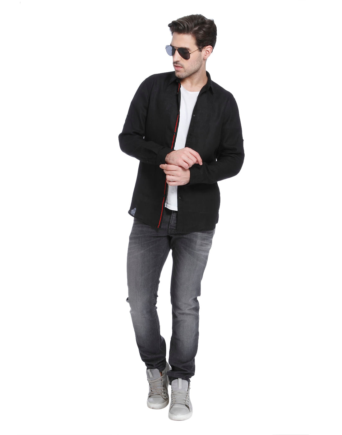 Black Linen Shirt